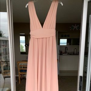 Lulu’s Heavenly Hues Blush Maxi Dress